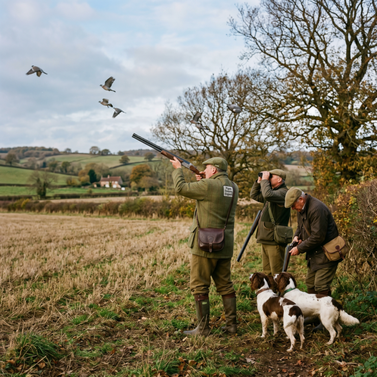 Chasse au pigeon ramier en Angleterre